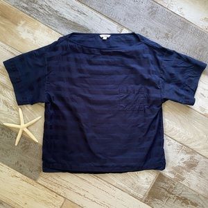 4 for $20 | Navy Striped Shirt from GAP